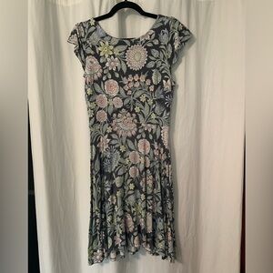 LOFT Floral Skater Dress